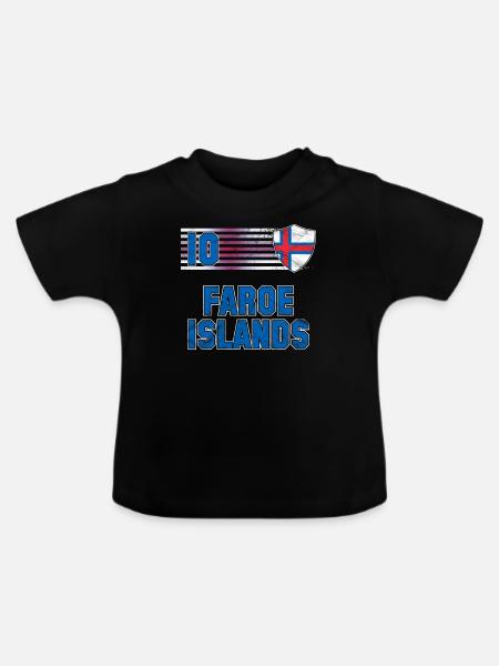 Färöer Inseln - Baby Bio-T-Shirt mit Rundhals - Schwarz