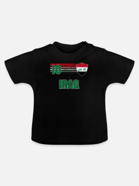 Irak - Baby Bio-T-Shirt mit Rundhals - Schwarz