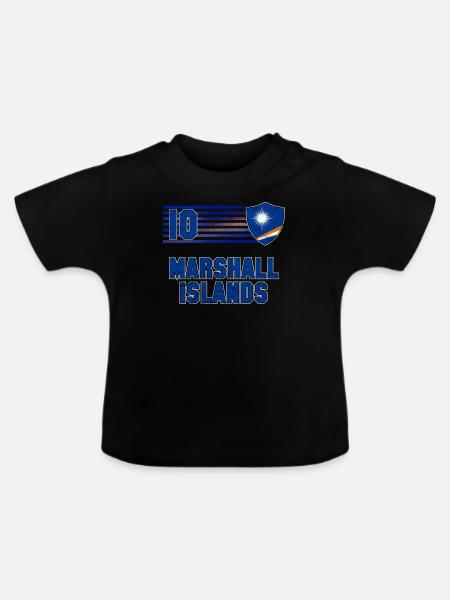 Marshallinseln - Baby Bio-T-Shirt mit Rundhals - Schwarz