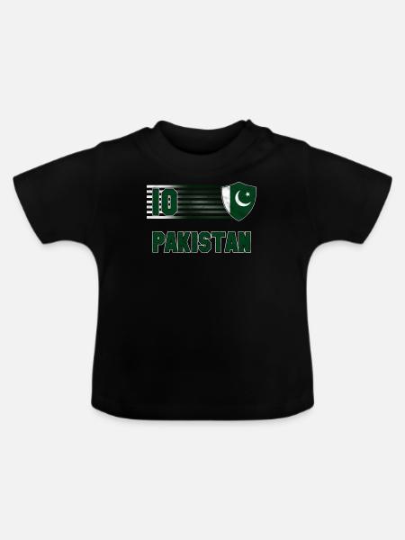Pakistan - Baby Bio-T-Shirt mit Rundhals - Schwarz