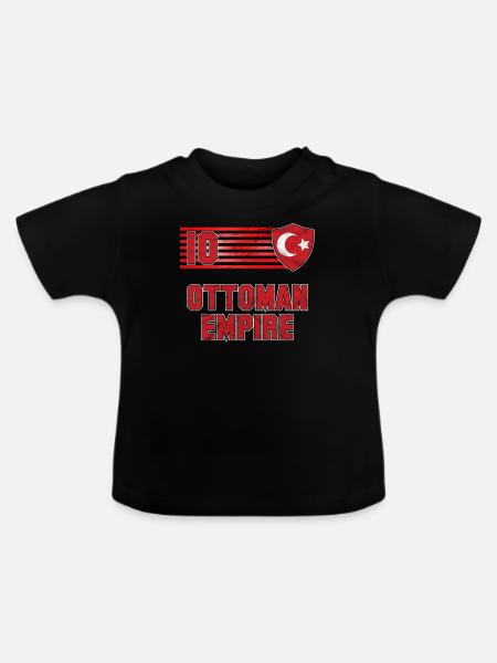 Osmanisches Reich - Baby Bio-T-Shirt mit Rundhals - Schwarz