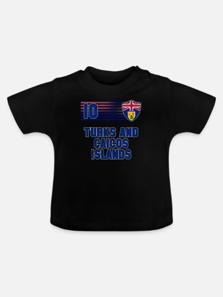 Turks und Caicosinseln - Baby Bio-T-Shirt mit Rundhals - Schwarz