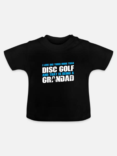 Discgolfer Discgolf Discgolfing Geschenk - Baby Bio-T-Shirt mit Rundhals - Schwarz