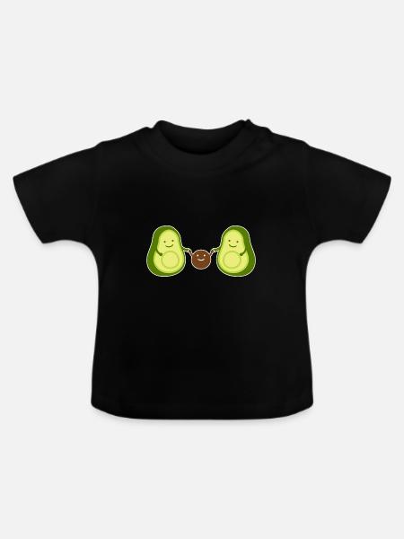 Avocado - Baby Bio-T-Shirt mit Rundhals - Schwarz