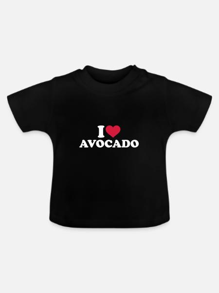 Avocado - Baby Bio-T-Shirt mit Rundhals - Schwarz