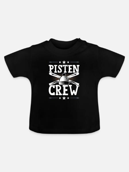 Pisten Crew - Baby Bio-T-Shirt mit Rundhals - Schwarz