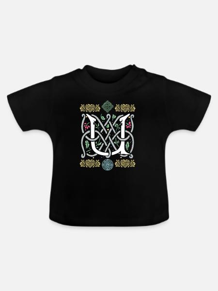U - Baby Bio-T-Shirt mit Rundhals - Schwarz
