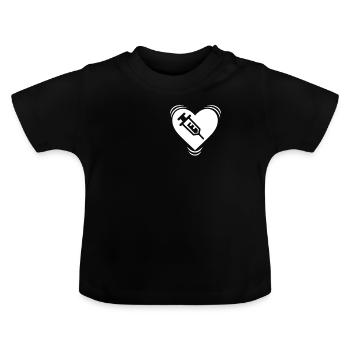 Krankenschwester - Baby Bio-T-Shirt mit Rundhals - Schwarz - Vorne
