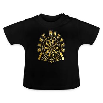 Fléchettes Fléchettes fléchettes - T-shirt bio col rond Bébé - noir - Devant