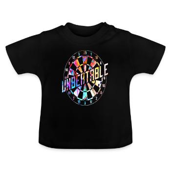 Fléchettes Fléchettes fléchettes - T-shirt bio col rond Bébé - noir - Devant