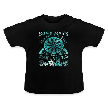 Fléchettes Fléchettes fléchettes - T-shirt bio col rond Bébé - noir - Devant