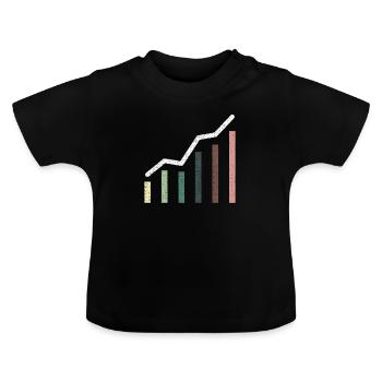 Shares - Baby Organic T-Shirt with Round Neck - black - Front