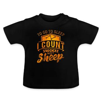 Shares - Baby Organic T-Shirt with Round Neck - black - Front