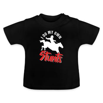 Rodeo - Baby Bio-T-Shirt mit Rundhals - Schwarz - Vorne