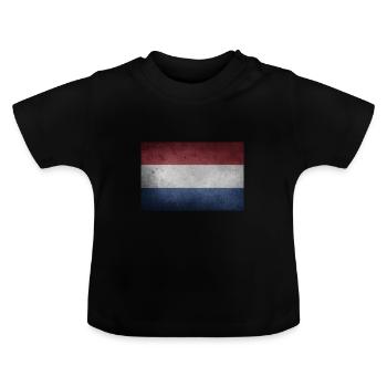 Netherlands - Baby Organic T-Shirt with Round Neck - black - Front