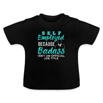 Indépendant - T-shirt bio col rond Bébé - noir - Devant