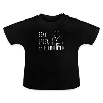 Indépendant - T-shirt bio col rond Bébé - noir - Devant