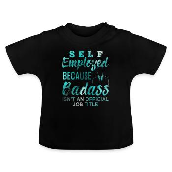 Indépendant - T-shirt bio col rond Bébé - noir - Devant