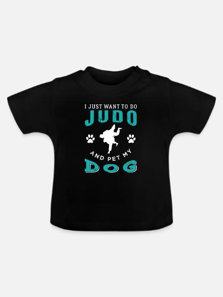 Judo - Baby Bio-T-Shirt mit Rundhals - Schwarz