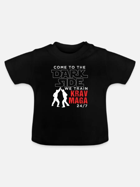 Krav Maga - Baby Bio-T-Shirt mit Rundhals - Schwarz