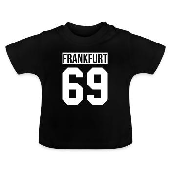 Francfort - T-shirt bio col rond Bébé - noir - Devant