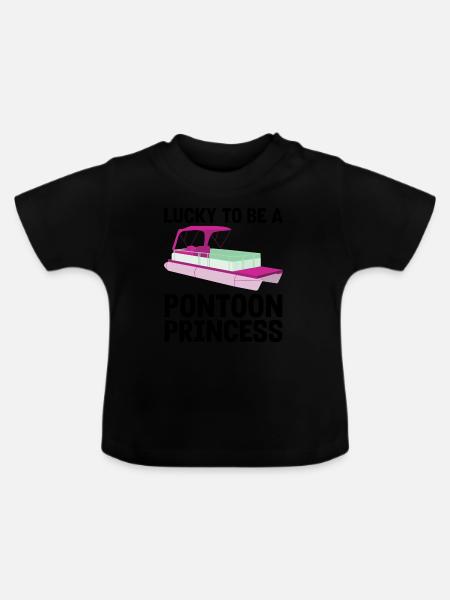 Ponton Pontonierboot Geschenk - Baby Bio-T-Shirt mit Rundhals - Schwarz