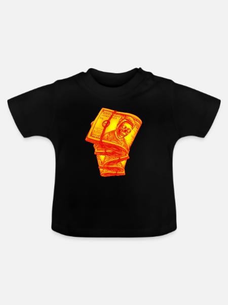 Dollar - Baby Bio-T-Shirt mit Rundhals - Schwarz