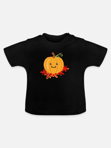 Pumpkin | Halloween - Baby Organic T-Shirt with Round Neck - black