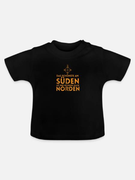Hamburg Design Motiv Deutschland - Baby Bio-T-Shirt mit Rundhals - Schwarz