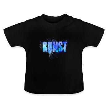 Kunst - Baby Bio-T-Shirt mit Rundhals - Schwarz - Vorne