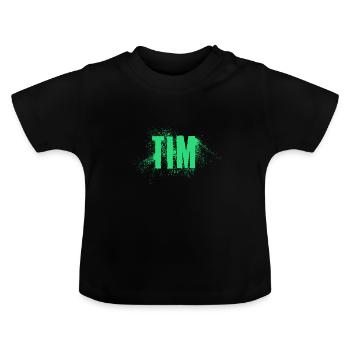 Tim - Baby Bio-T-Shirt mit Rundhals - Schwarz - Vorne