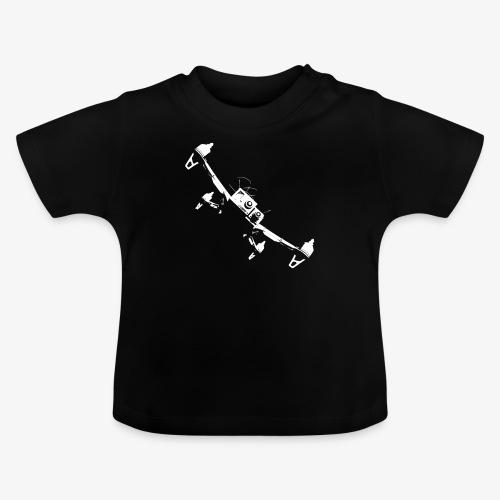 quadflyby2 - Baby Organic T-Shirt with Round Neck