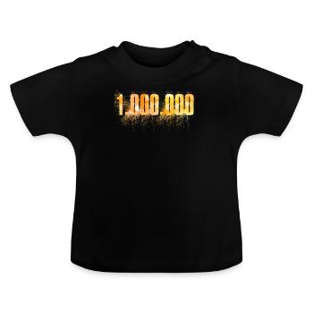 1.000.000 UN MILLION De Dollers Euro - T-shirt bio col rond Bébé - noir - Devant