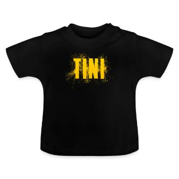 Tini - Baby Organic T-Shirt with Round Neck - black - Front