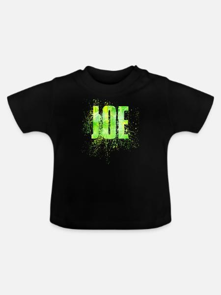 Joe - Baby Bio-T-Shirt mit Rundhals - Schwarz