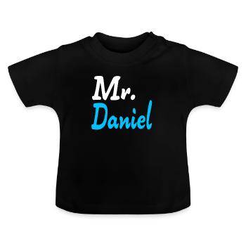 Mr. Daniel - Baby Bio-T-Shirt mit Rundhals - Schwarz - Vorne