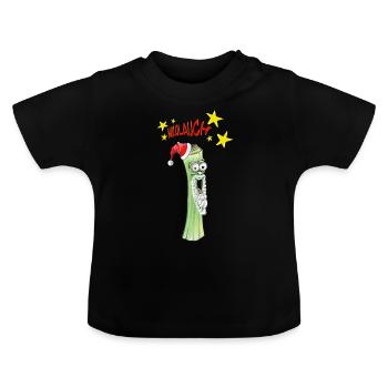 der Nikolauch - Baby Bio-T-Shirt mit Rundhals - Schwarz - Vorne
