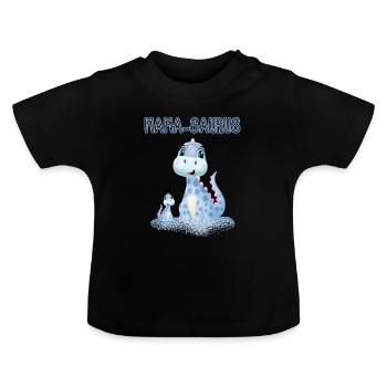 Fête des Mères - T-shirt bio col rond Bébé - noir - Devant