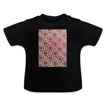 ROTE KREISE - Baby Bio-T-Shirt mit Rundhals - Schwarz - Vorne