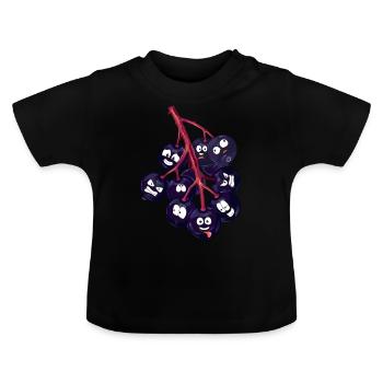 Elder - Baby Organic T-Shirt with Round Neck - black - Front