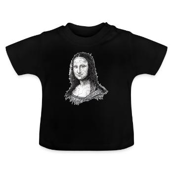 Joconde - T-shirt bio col rond Bébé - noir - Devant
