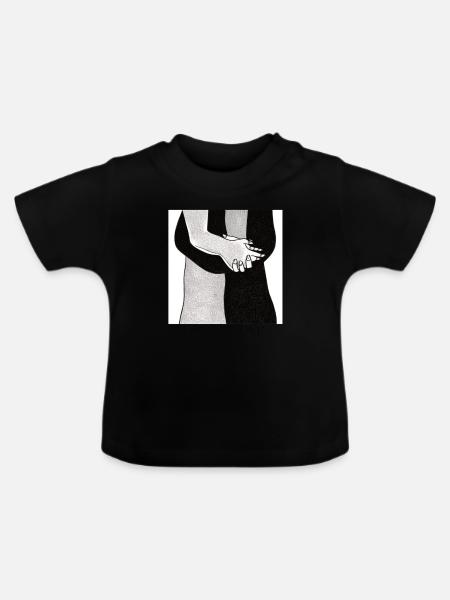 ARTWORK 4 - Baby Bio-T-Shirt mit Rundhals - Schwarz