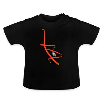 Basel - Baby Organic T-Shirt with Round Neck - black - Front