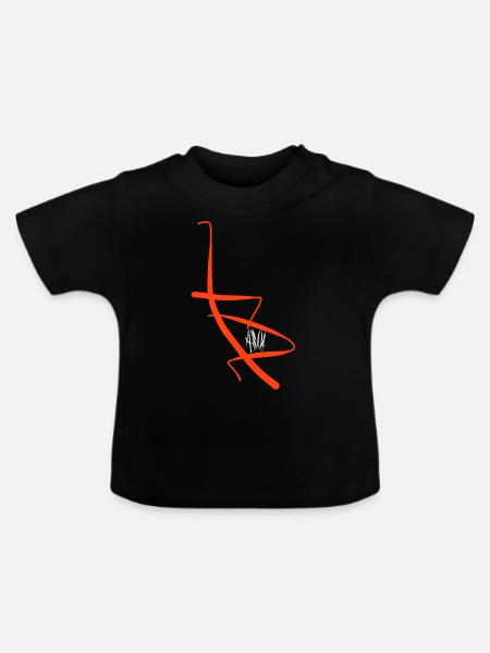 Basel - Baby Bio-T-Shirt mit Rundhals - Schwarz