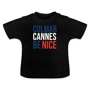Colmar Sprichwort - Baby Bio-T-Shirt mit Rundhals - Schwarz - Vorne