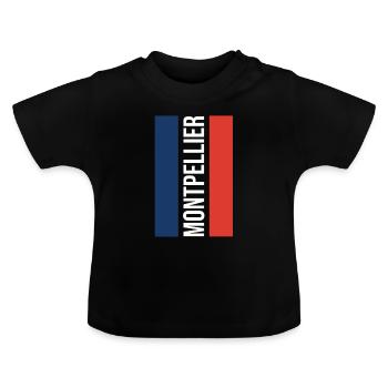 Montpellier T-Shirt - Baby Bio-T-Shirt mit Rundhals - Schwarz - Vorne