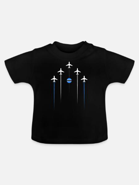 Botswana Airlines - Baby Bio-T-Shirt mit Rundhals - Schwarz