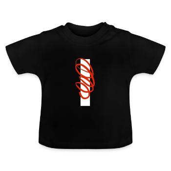 The world's coolest sweater - Baby Organic T-Shirt with Round Neck - black - Front