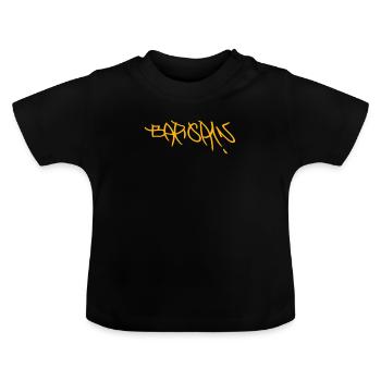 Fischerhut für Schnäppchenjäger - Baby Bio-T-Shirt mit Rundhals - Schwarz - Vorne