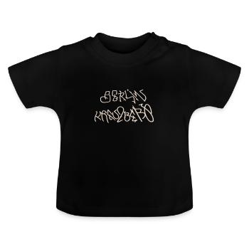 Berlin Graffiti Wildstyle Hoodie - Baby Bio-T-Shirt mit Rundhals - Schwarz - Vorne